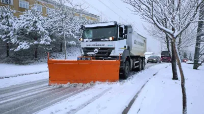 Sakarya’da etkili olan kar yağışı sonrası kapanan 45 grup yolundan