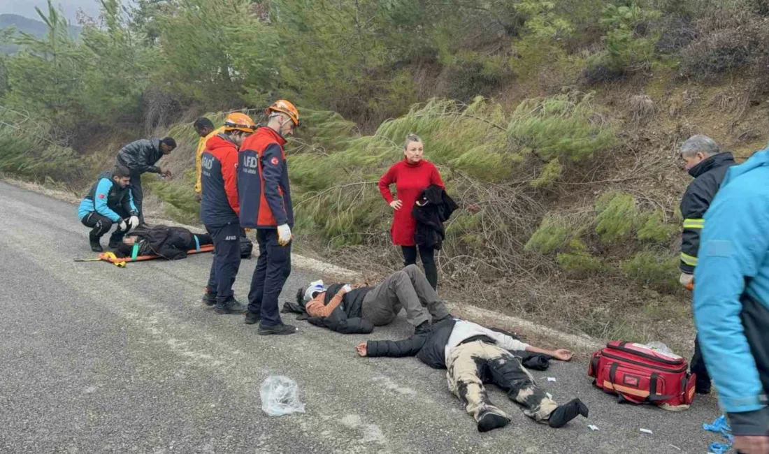 Karabük’te yabancı öğrencileri taşıyan minibüsün kontrolden çıkarak şarampole uçması sonucu