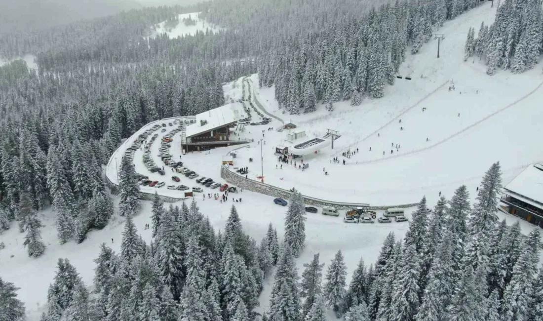 Kastamonu-Çankırı sınırındaki Ilgaz Dağı’nda bulunan Yurduntepe Kayak Merkezi, yarı yıl