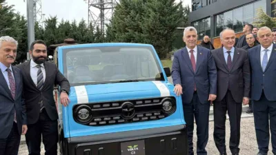 Düzce’de yerli imkanlar ile üretilen elektrik araca Ticaret Bakanı Prof.