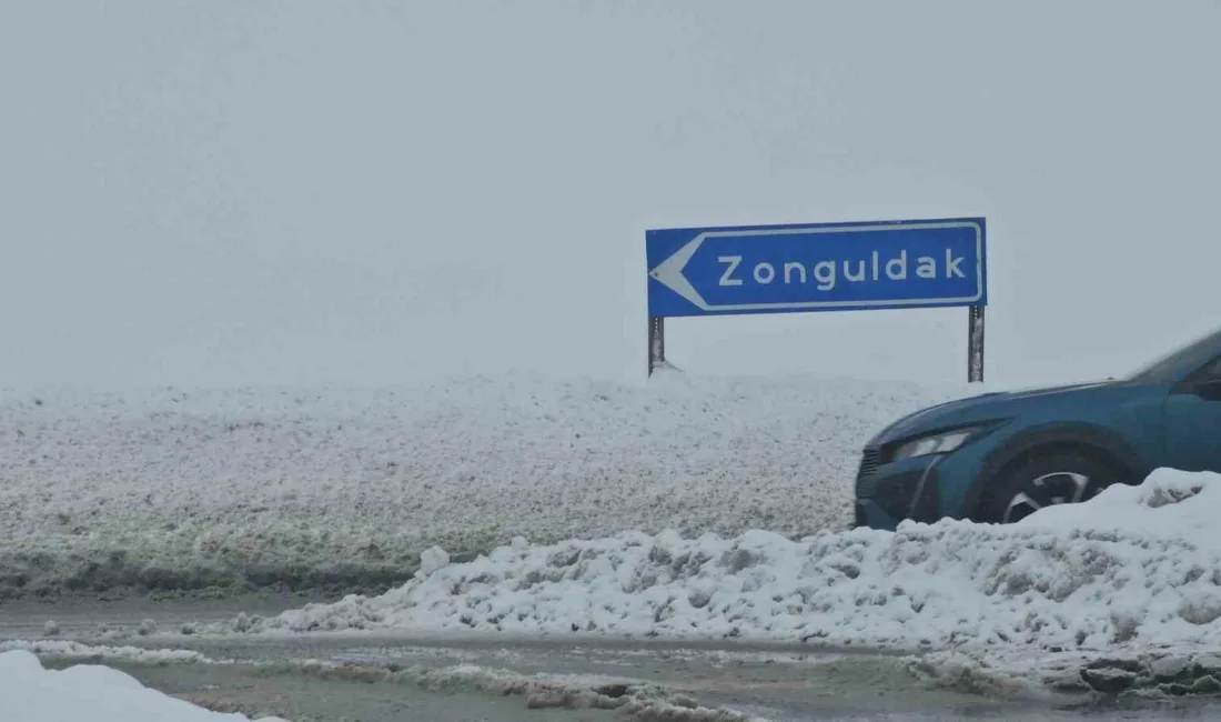 Zonguldak’ta etkisini sürdüren yoğun kar yağışı sonrası kapanma noktasına gelen