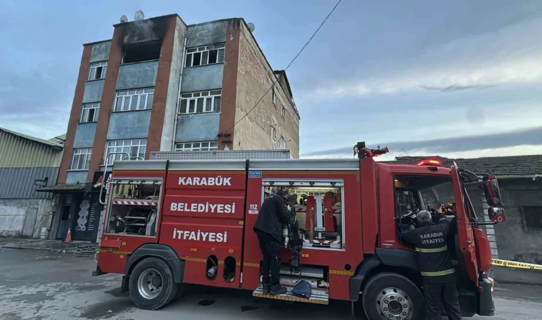 Karabük’te bir binada 6 kişinin yaşadığı dairede çıkan yangın, diğer