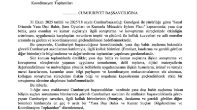 Adalet Bakanlığı, “Sanal Ortamda Yasa Dışı Bahis, Şans Oyunları ve