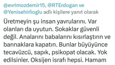 Ankara Üniversitesinde görev yapan bir akademisyenin sosyal medya hesapları üzerinden