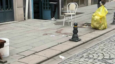 Ankara’nın Altındağ ilçesi Ulus semtinde yer alan Çantacılar Sokak’ta çıkan