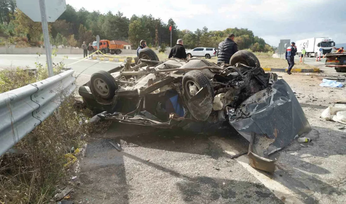 Kastamonu’da 1 kişinin hayatını kaybettiği, 4 kişinin yaralandığı trafik kazasına