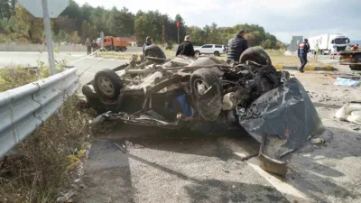 Kastamonu’da 1 kişinin hayatını kaybettiği, 4 kişinin yaralandığı trafik kazasına
