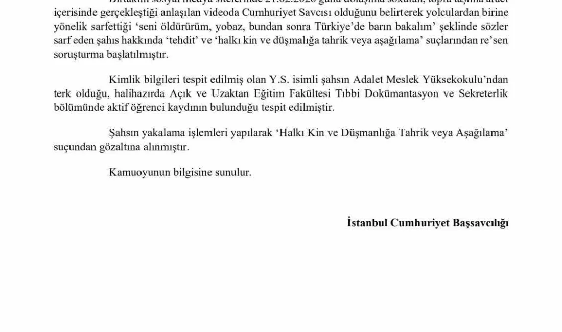 Adalet Bakanı Akın Gürlek, “Görevini titizlikle yerine getiren kolluk birimlerimize