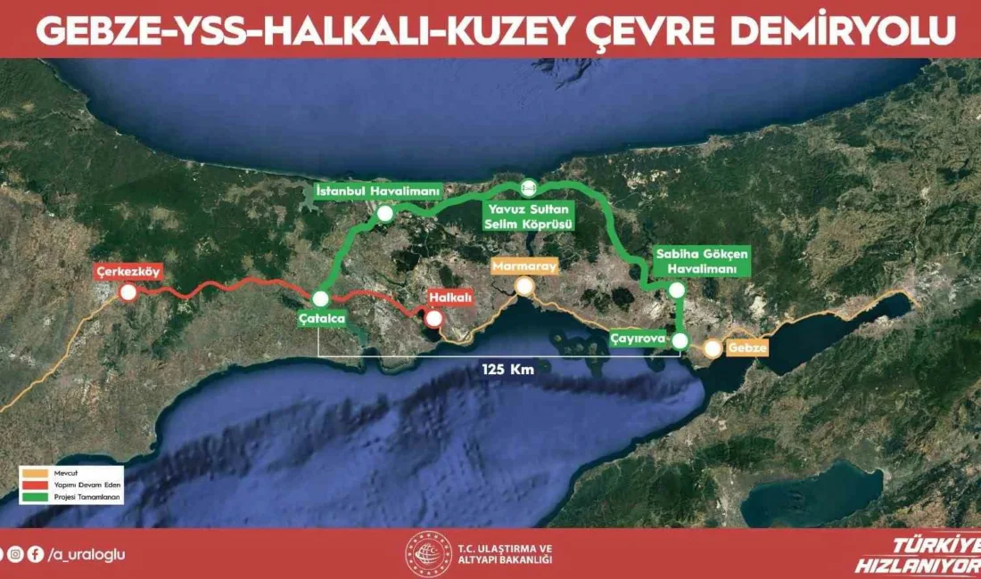 Ulaştırma ve Altyapı Bakanı Abdulkadir Uraloğlu, Yavuz Sultan Selim Köprüsü’nden