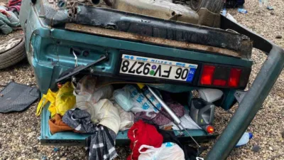 Bolu’nun Gerede ilçesinde kontrolden çıkan otomobil takla attı, kazada 4