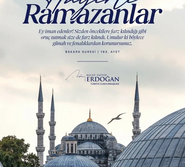 Cumhurbaşkanı Recep Tayyip Erdoğan, “Ramazan-ı Şerif’in milletimiz, İslam alemi ve