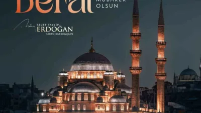 Cumhurbaşkanı Recep Tayyip Erdoğan, Berat Kandili dolayısıyla bir mesaj yayımladı.