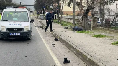 Sakarya’nın Pamukova ilçesi D-650 kara yolunda yolun karşısına geçmek isteyen