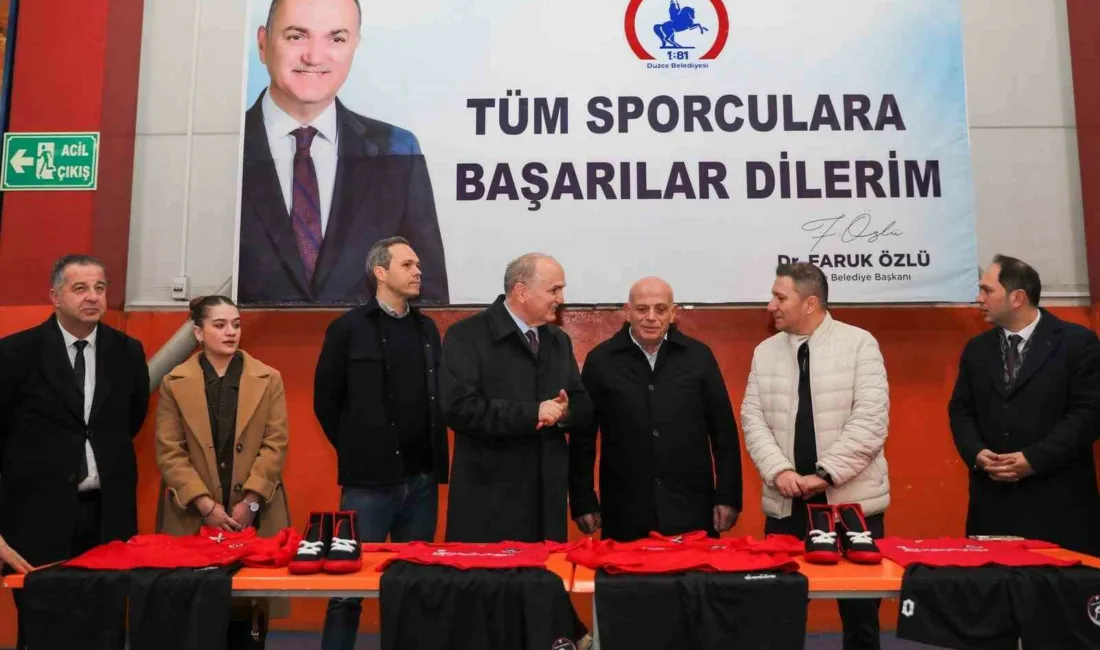 Düzce’de faaliyet gösteren otomotiv firması, Düzce Belediyesi bünyesindeki amatör sporculara