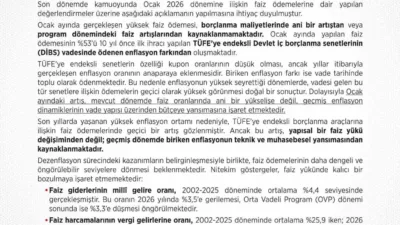 Hazine ve Maliye Bakanlığı, son yıllarda yaşanan enflasyon ortamı nedeniyle