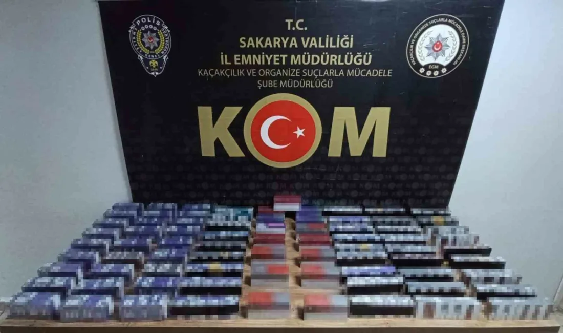 Sakarya’nın Adapazarı ilçesinde polis ekiplerince yapılan kaçakçılık operasyonunda 16 bin