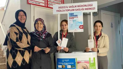 DÜZCE (İHA) – Yığılca Toplum Sağlığı Merkezi tarafından, toplumda kanser