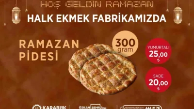Karabük Belediyesi Halk Ekmek Fabrikası’nda Ramazan ayı boyunca satışa sunulacak