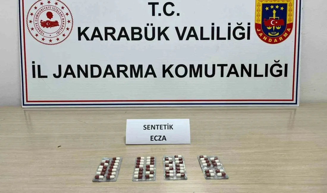 Karabük’te jandarma ekiplerince düzenlenen iki ayrı uyuşturucu operasyonunda sentetik ecza