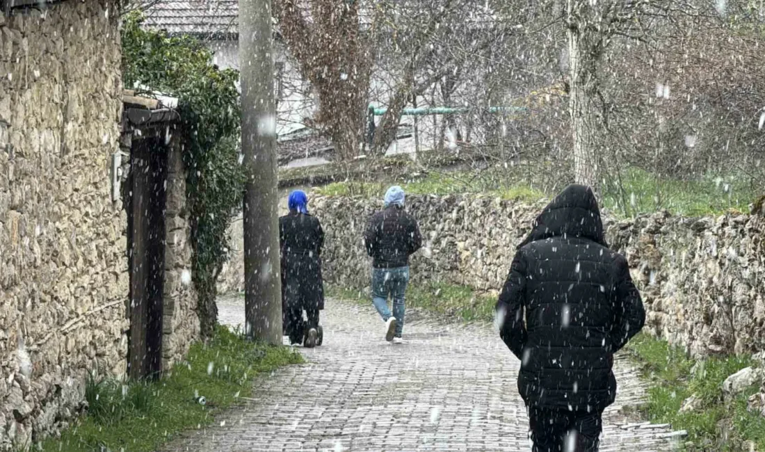 Karabük’ün yüksek kesimlerinde kar yağışı yeniden etkisini göstermeye başladı. Hava