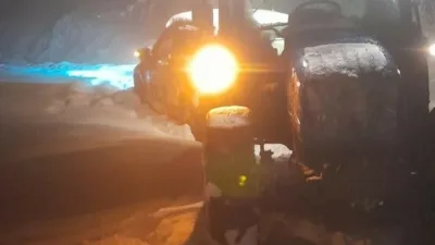 Zonguldak’ın Alaplı ilçesine bağlı yüksek kesimlerde etkili olan kar yağışı