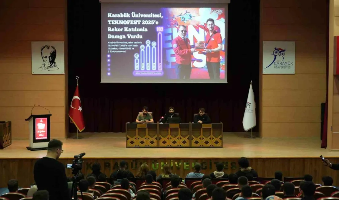 Karabük Üniversitesi’nde(KBÜ) TEKNOFEST 2026 Tanıtım Toplantısı düzenlendi. Düzenlenen programda yarışma