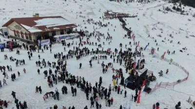 Karabük’ün 2 bin rakımlı Keltepe Kayak Merkezi’nde yaklaşık 50 gün