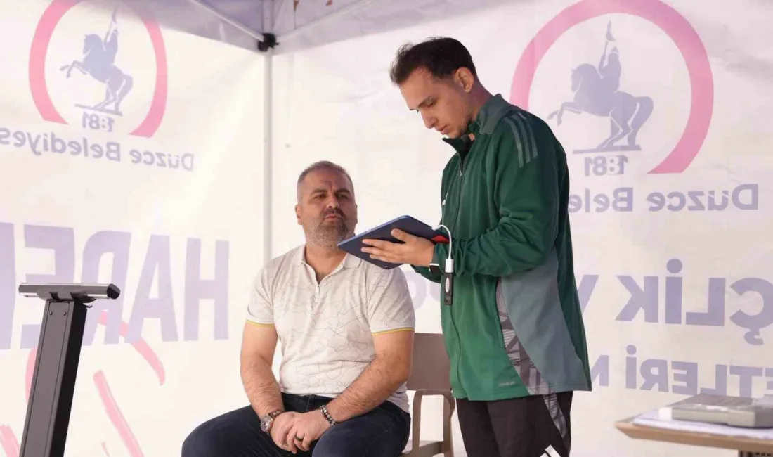 Düzce Belediyesi Gençlik ve Spor Hizmetleri Müdürlüğü’nün başlattığı “Ölç, Fark