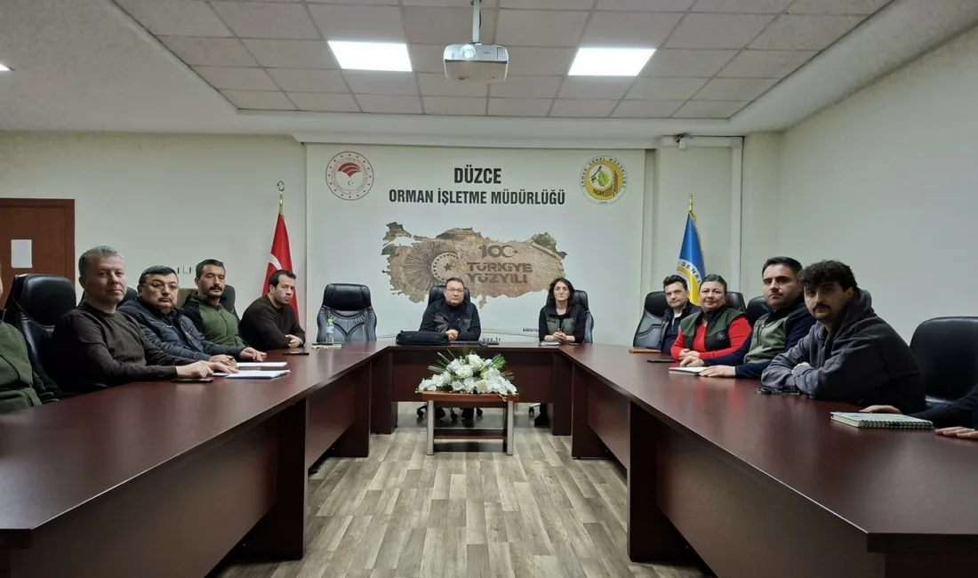 DÜZCE (İHA) – Düzce Orman İşletme Müdürlüğü teknik personeli ile