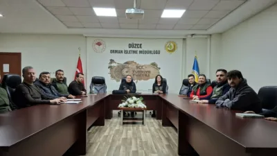 DÜZCE (İHA) – Düzce Orman İşletme Müdürlüğü teknik personeli ile