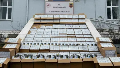 Sakarya’da jandarma ekiplerince 3 ilçede düzenlenen kaçakçılık operasyonlarında 2 milyon