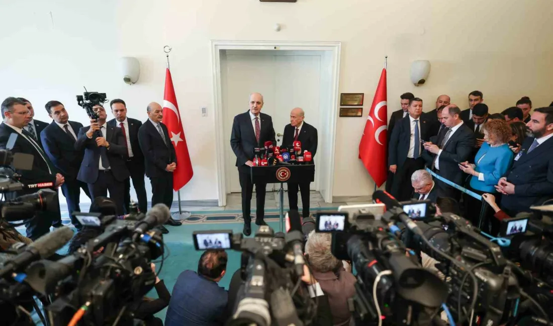 TBMM Başkanı Numan Kurtulmuş, MHP Genel Başkanı Devlet Bahçeli ile