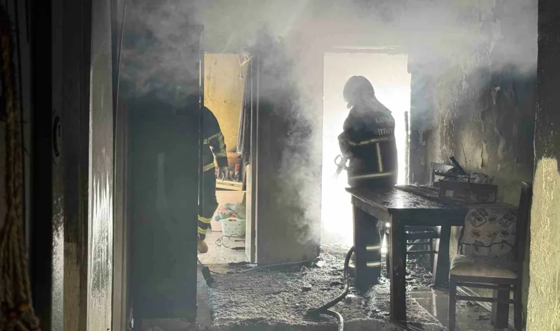 Karabük’te tek katlı evde çıkan yangın itfaiye ekiplerince kontrol altına