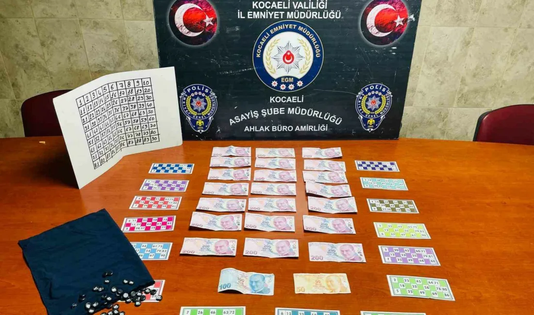 Kocaeli’de yapılan denetimlerde ruhsatsız mekanda tombala oynatıldığı tespit edildi. Şüpheli
