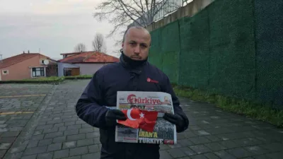 Zonguldak’ta 25 yıldır Türkiye Gazetesi’nin dağıtıcılığını yapan Bilal Demir (41),