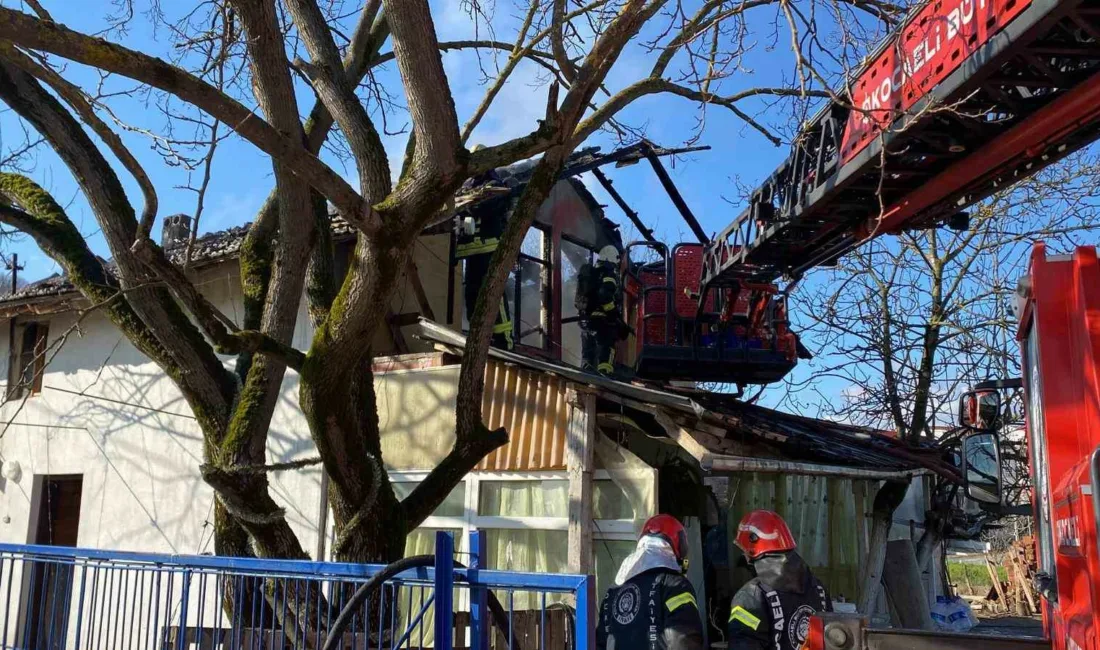 Kocaeli’nin Başiskele ilçesinde evde çıkan yangına müdahale etmek isteyen ev