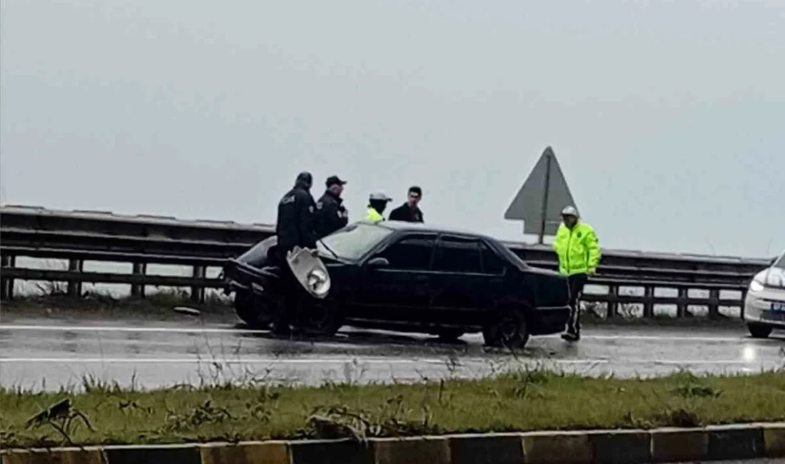 Zonguldak’ın Ereğli ilçesine bağlı Gülüç Tersaneler Bölgesi’nde meydana gelen trafik