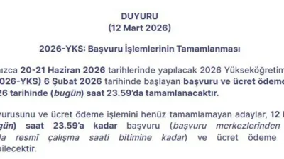 Milli Eğitim Bakanlığınca (MEB) 20-21 Haziran tarihlerinde yapılacak 2026 Yükseköğretim