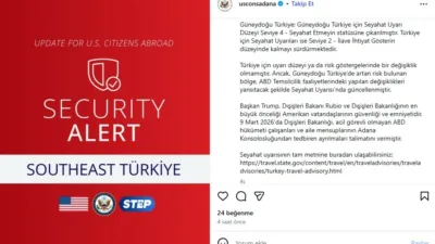 Amerika Birleşik Devletleri (ABD) Dışişleri Bakanlığı, Adana’daki ABD Konsolosluğunda görev