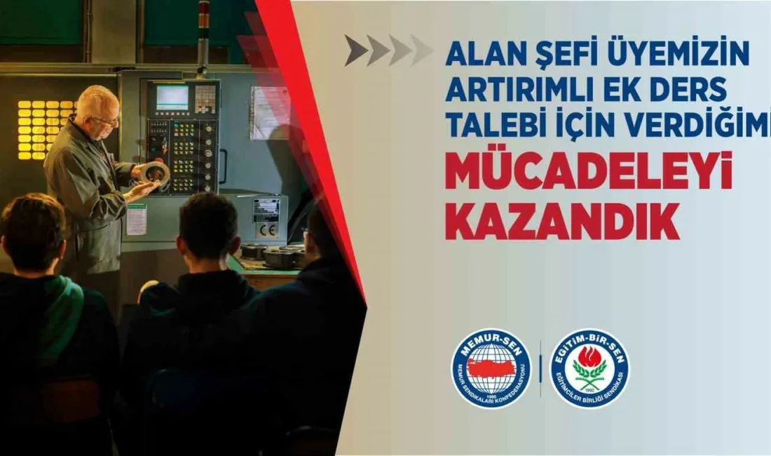 Eğitim-Bir-Sen, Ankara’da bir Mesleki ve Teknik Anadolu Lisesi’nde koordinatör ve
