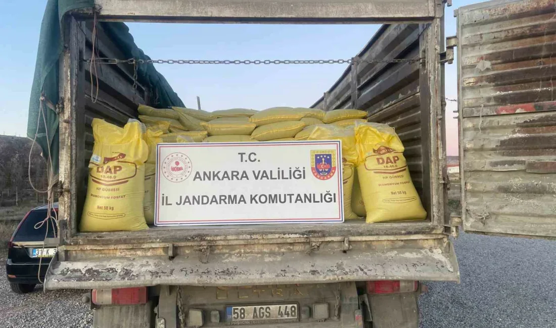 Ankara’da jandarma ekiplerince icra edilen operasyonda 4 milyon 955 bin