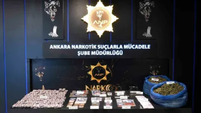 Ankara’da, İl Emniyet Müdürlüğü Narkotik Suçlarla Mücadele Şube Müdürlüğü ekipleri