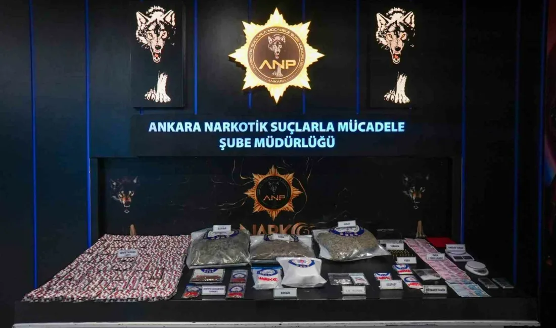 Ankara’da düzenlenen narkotik operasyonunda 113 kişinin gözaltına alındığı ve 49’unun