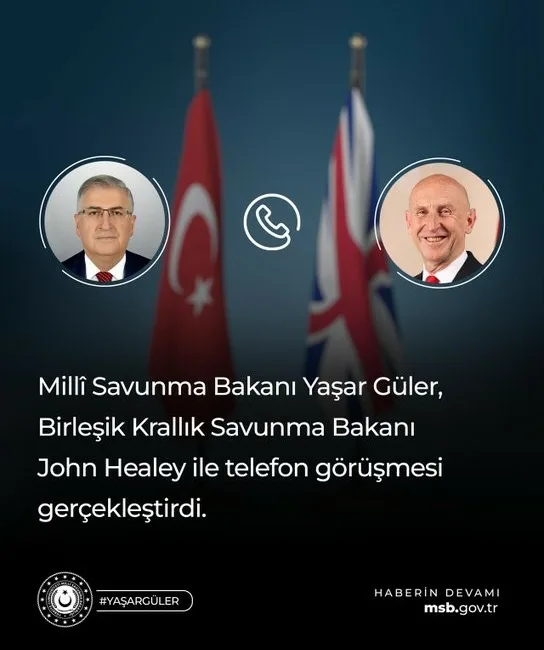 Milli Savunma Bakanı Yaşar Güler, Birleşik Krallık Savunma Bakanı John