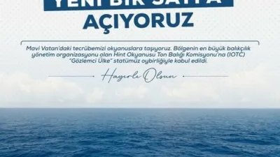 Tarım ve Orman Bakanı İbrahim Yumaklı, “Mavi vatandaki tecrübemizi okyanuslara