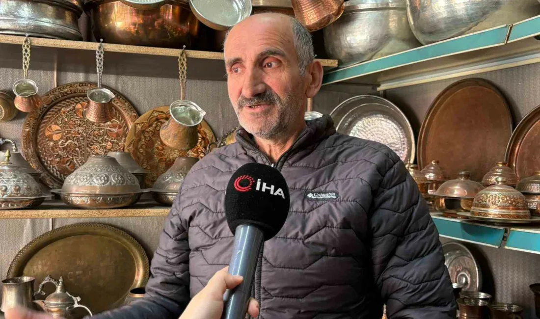Başkent’te yaklaşık 50 yıldır kalay ve bakır ustalığı yapan Aytekin