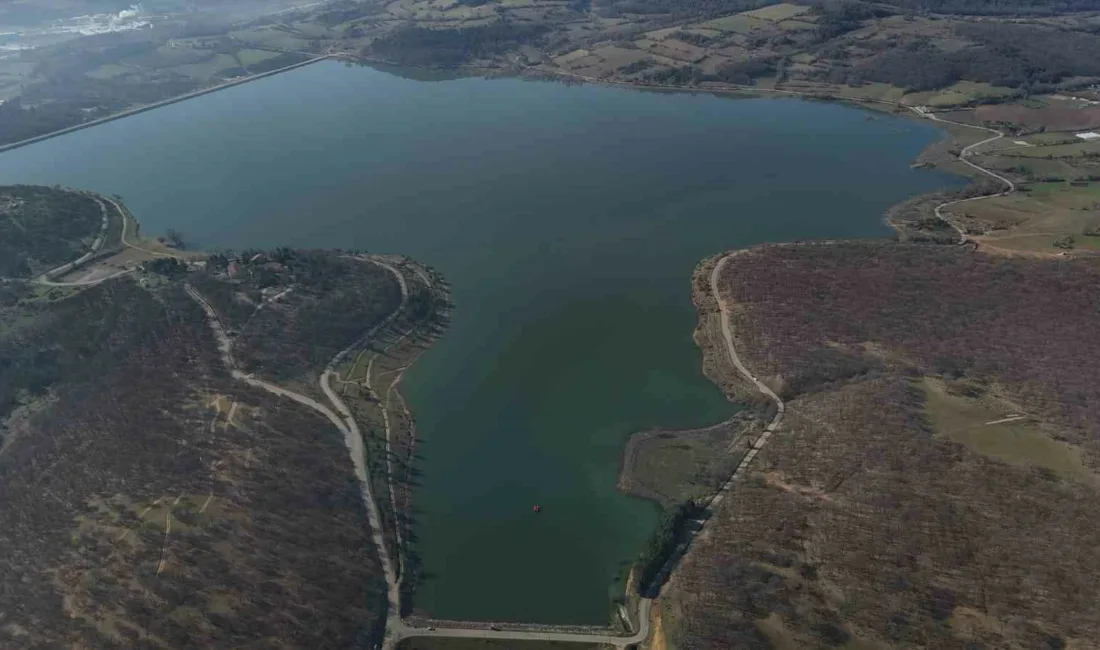 Bolu’nun içme ve kullanma suyu ihtiyacını karşılayan Gölköy Baraj Göleti’nde,