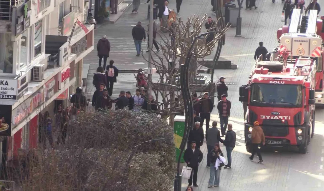 Bolu’da vatandaşların sokakta aldığı yanık kokusu itfaiye ekiplerini harekete geçti.