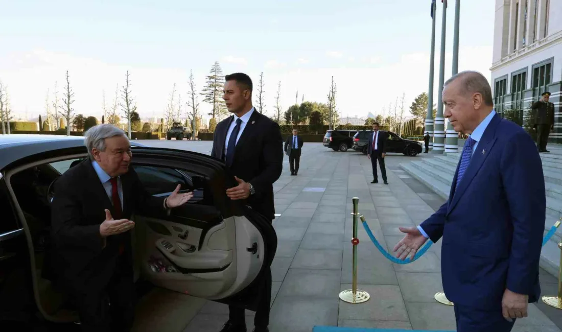 Cumhurbaşkanı Recep Tayyip Erdoğan, BM Genel Sekreteri Antonio Guterres’i kabul