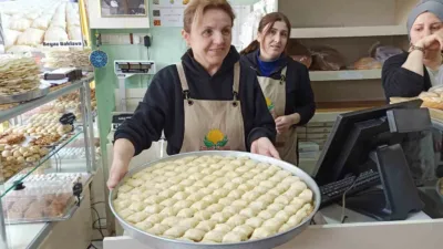 Zonguldak’ın Devrek ilçesine özgü tescilli beyaz baklava, bayram sofralarındaki yerini